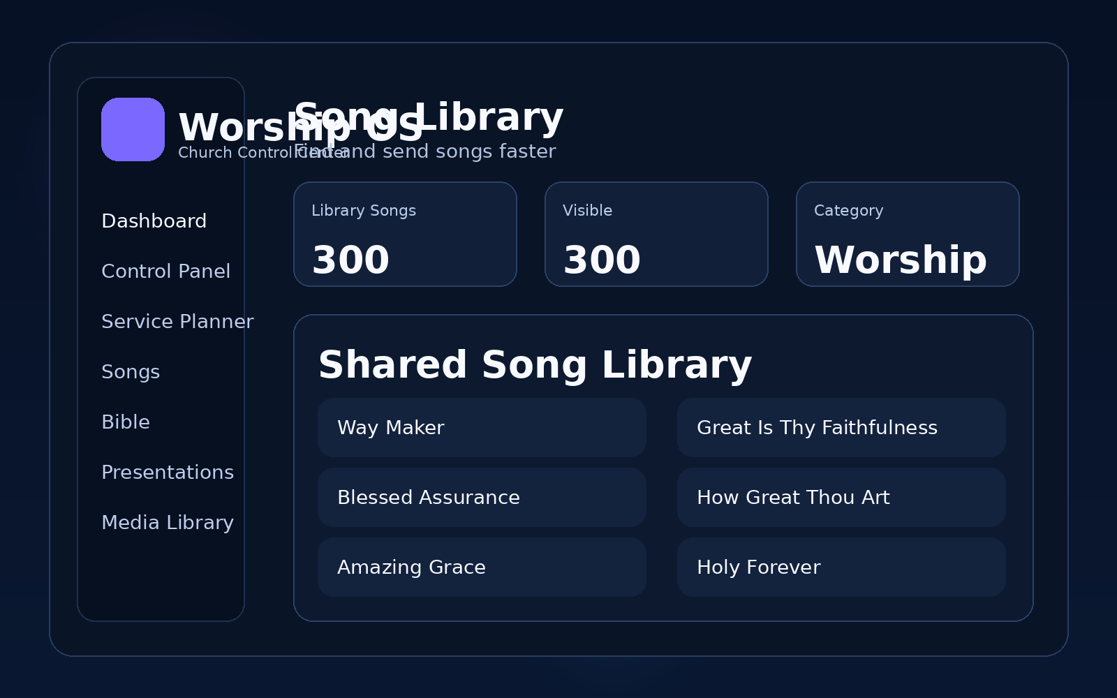 Song library screenshot